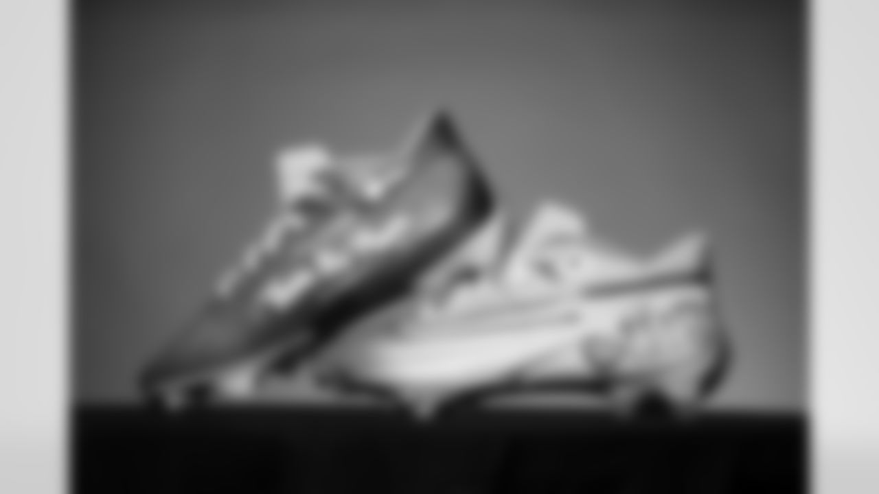 DE Trey Hendrickson's cleats for the 2025 MyCauseMyCleats game in Week 12 2025.