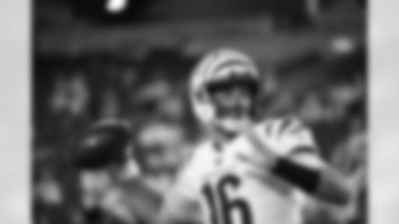 QB Joe Flacco warms up ahead of Thursday Night Football Week 7 against the Pittsburgh Steelers at Paycor Stadium, Thursday, Oct. 16, 2025.