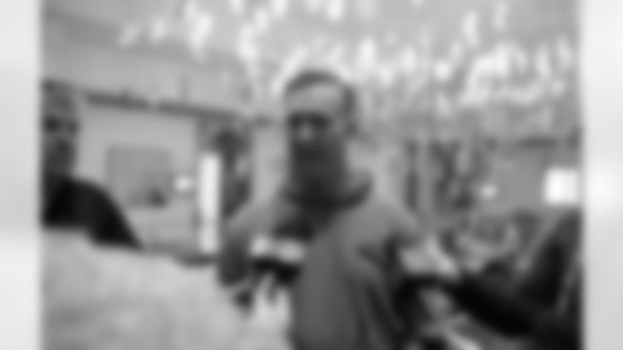 Special teams coordinator Darrin Simmons meets with the media at the 2026 NFL Scouting Combine in Indianapolis, Thursday, Feb. 26, 2026.