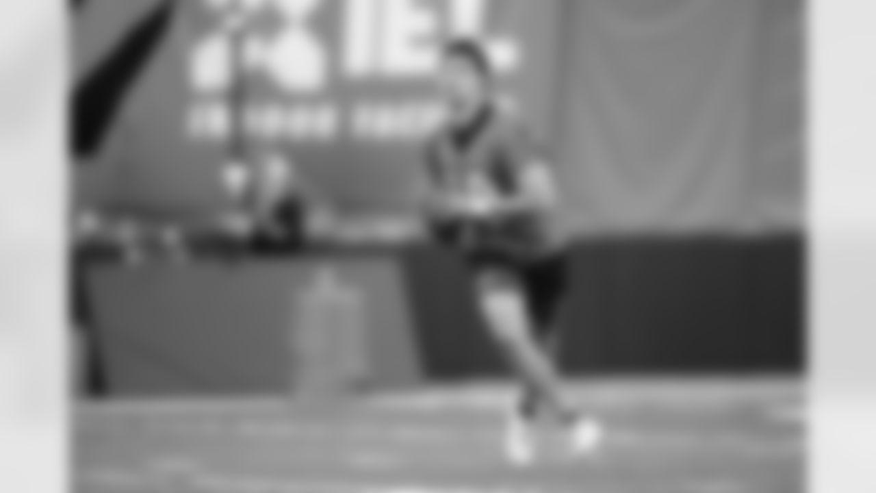 QB Peyton Thorne during Phase Two of offseason workouts at the IEL Indoor Practice Facility, Tuesday, May 20, 2025.