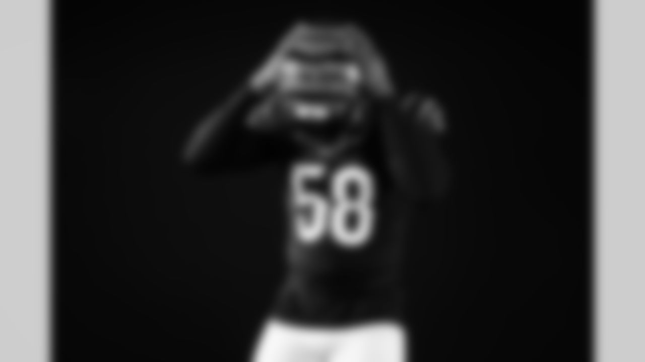 DE Joseph Ossai during Bengals media day at Paycor Stadium, Monday, June 9, 2025.