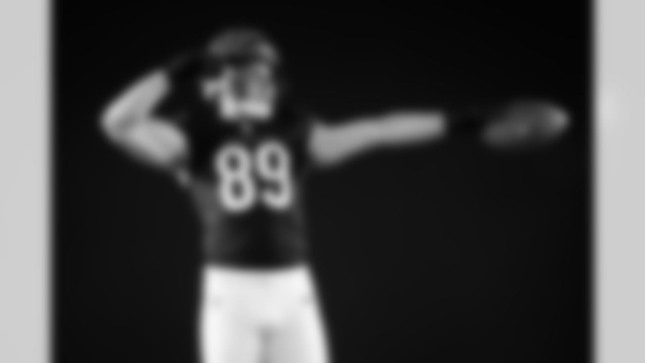 TE Drew Sample during Bengals media day at Paycor Stadium, Monday, June 9, 2025.