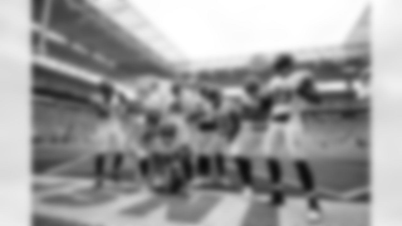 THe Bengals defense celebrates a turnover during Week 16 against the Miami Dolphins at Hard Rock Stadium, Sunday, Dec. 21, 2025.