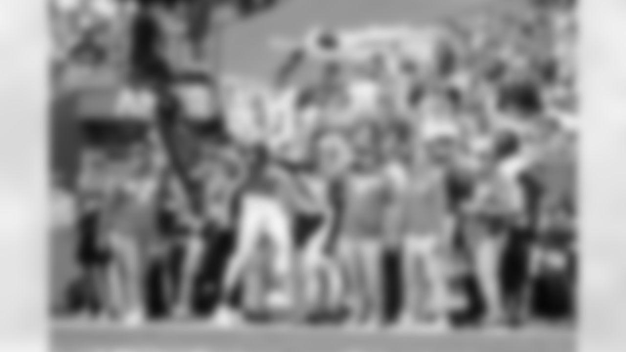 WR Tee Higgins makes a catch during Week 16 against the Miami Dolphins at Hard Rock Stadium, Sunday, Dec. 21, 2025.