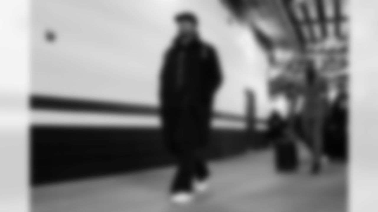 DT Kris Jenkins Jr. arrives at M&T Bank Stadium ahead of Week 13 against the Baltimore Ravens, Thursday, Nov. 27, 2025.