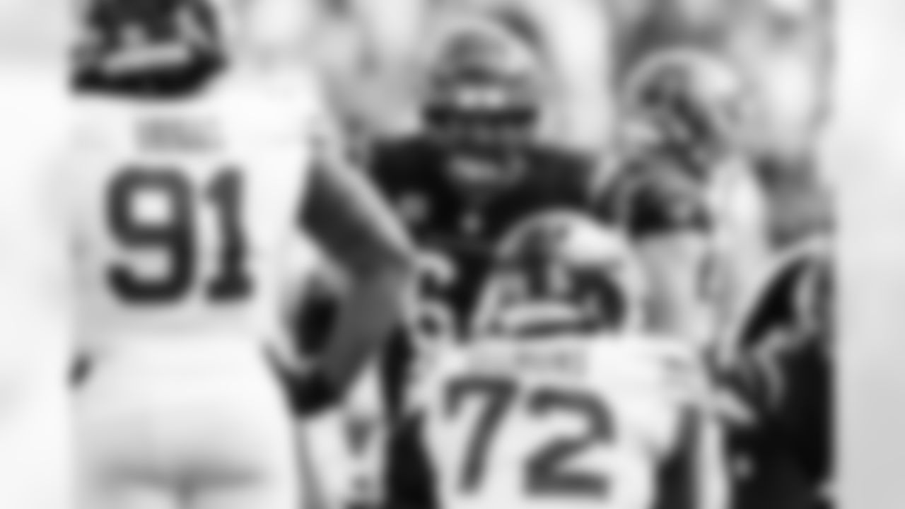 C Ted Karras during Week 8 against the New York Jets, Sunday, Oct. 26, 2025