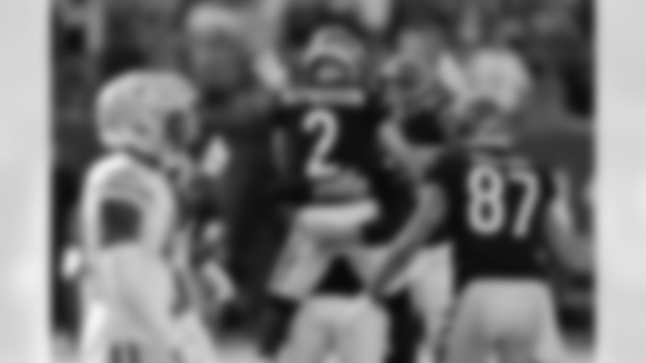 Cincinnati Bengals placekicker Evan McPherson (2) reacts after a a game-winning field goal attempt that ultimately ended up missing during an NFL football game against the Green Bay Packers, Sunday, Oct. 10, 2021, in Cincinnati. The Packers defeated the Bengals 25-22 in overtime.