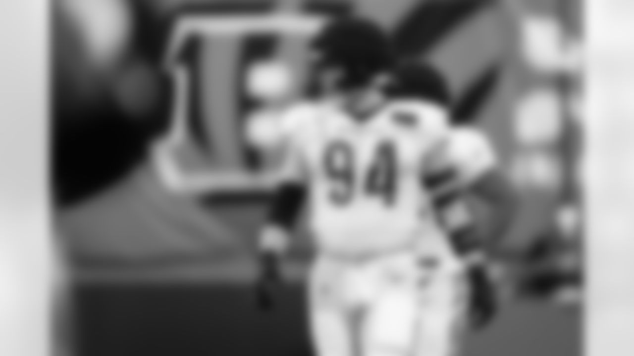 Bengals DE Sam Hubbard during practice, Wednesday, August 28, 2024.
