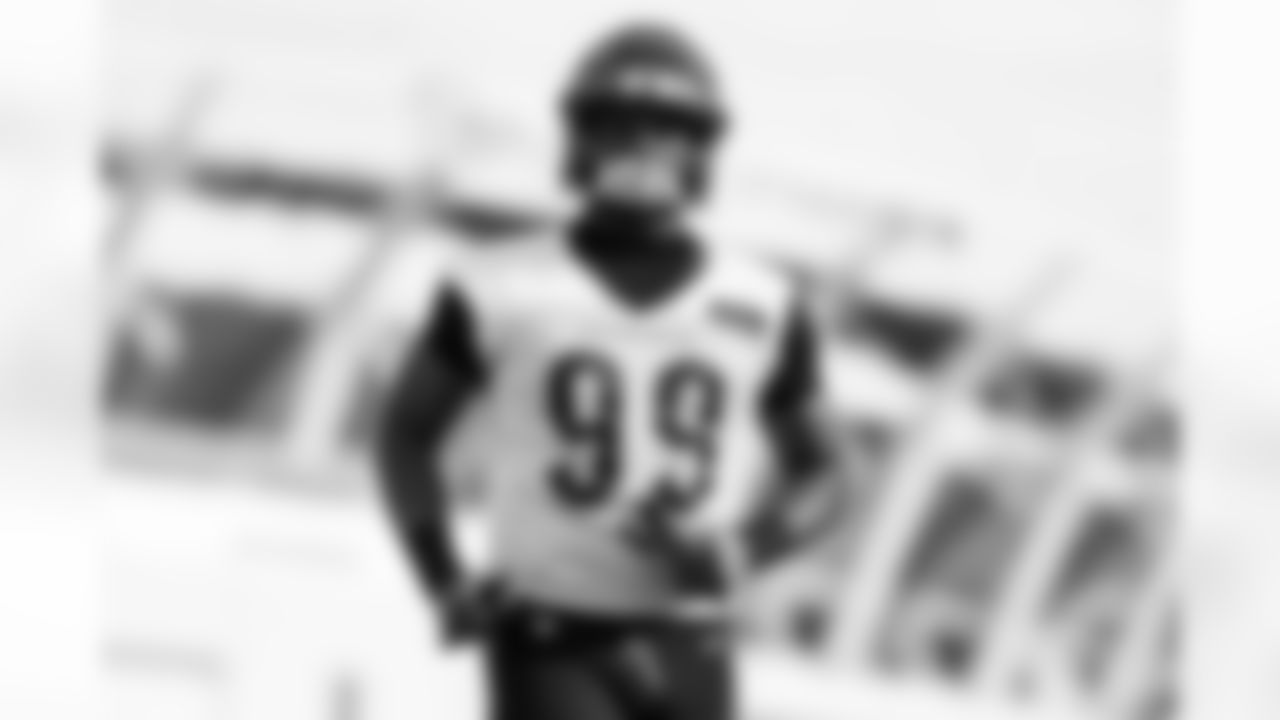 DE Myles Murphy during practice at Kettering Health Practice Fields, Wednesday, Dec. 24, 2025.