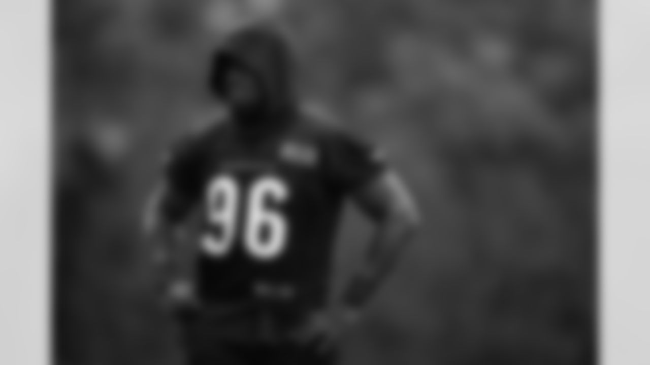 DE Cam Sample during Phase Two of offseason workouts at Kettering Health Practice Fields, Wednesday, May 14, 2025.