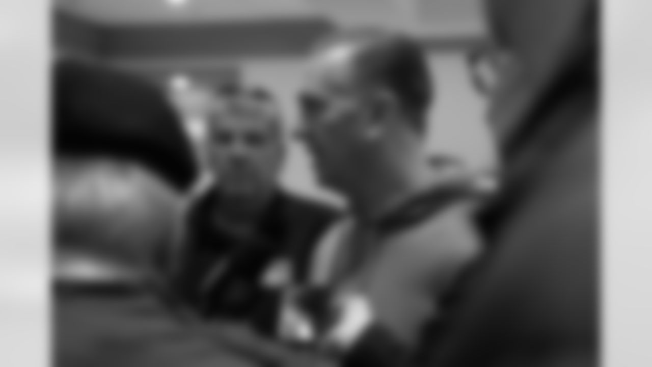 Special teams coordinator Darrin Simmons meets with the media at the 2026 NFL Scouting Combine in Indianapolis, Thursday, Feb. 26, 2026.