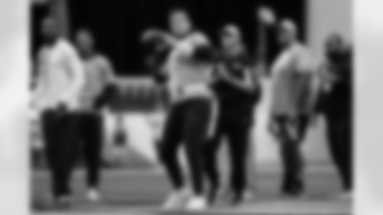 QB Joe Flacco throws during practice at the 2026 Pro Bowl Games, Monday, Feb. 2, 2026.