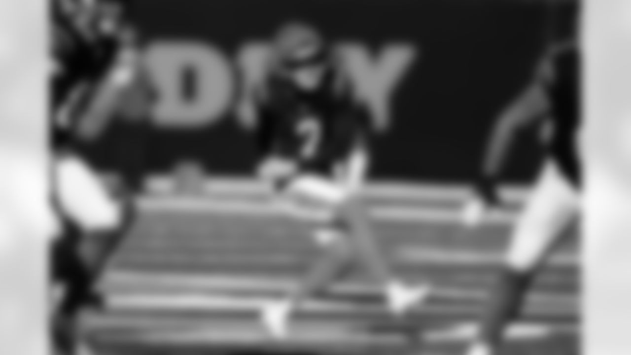 K Evan McPherson makes a field goal during Week 12 against the New England Patriots at Paycor Stadium, Sunday, Nov. 23, 2025.