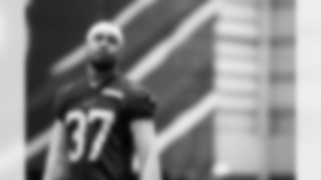 Jordan Hancock (37). Buffalo Bills Divisional Round Practice, January 14, 2026 at Buffalo Bills Training Center.