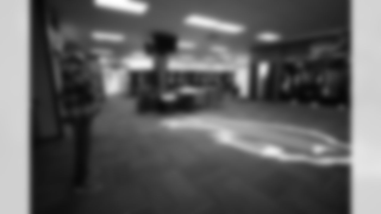 Buffalo Bills head coach Sean McDermott visits the locker room as he takes a long look around Highmark Stadium, January 03, 2026.