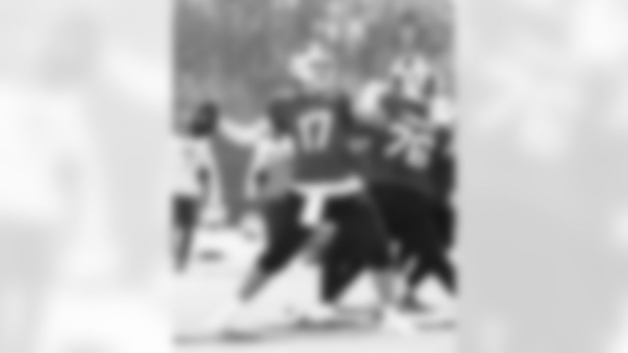 Josh Allen (17). Buffalo Bills Week 9 Practice, October 29, 2025 at the Buffalo Bills Training Center.