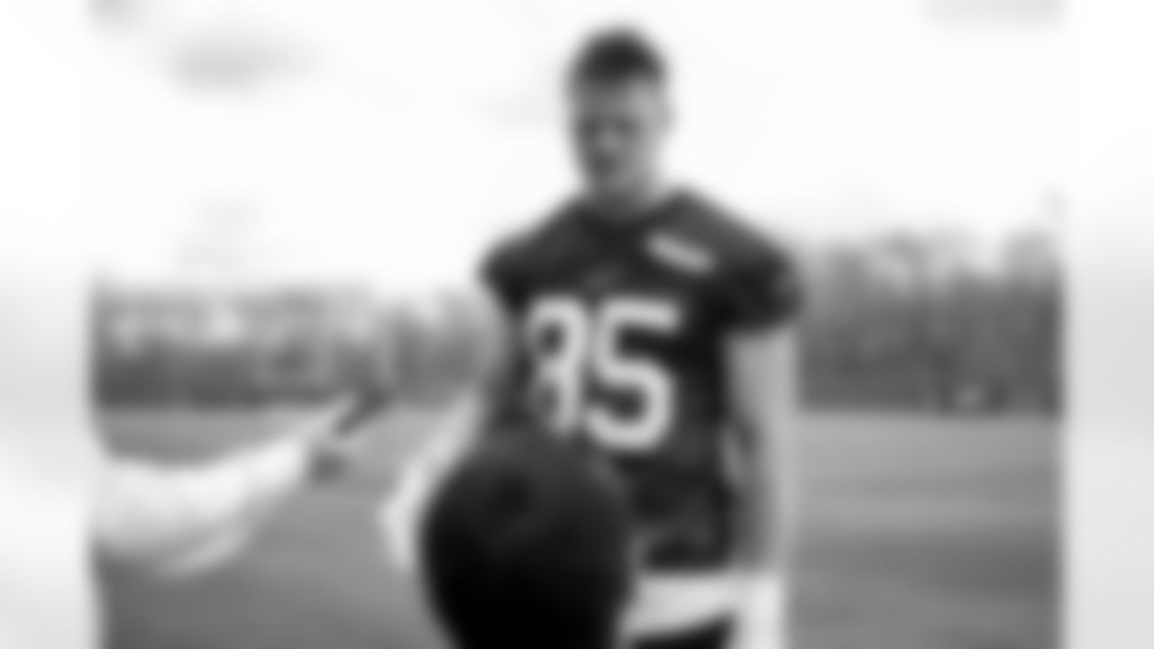 Jackson Hawes. Buffalo Bills Rookie Minicamp, May 09, 2025 at the Buffalo Bills Training Center.