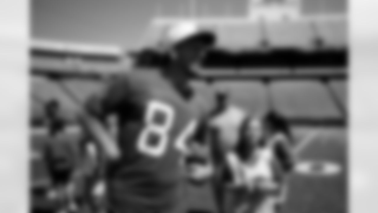 Zach Davidson (84). Buffalo Bills and Wegmans Play 60, May 16, 2025 at Highmark Stadium.