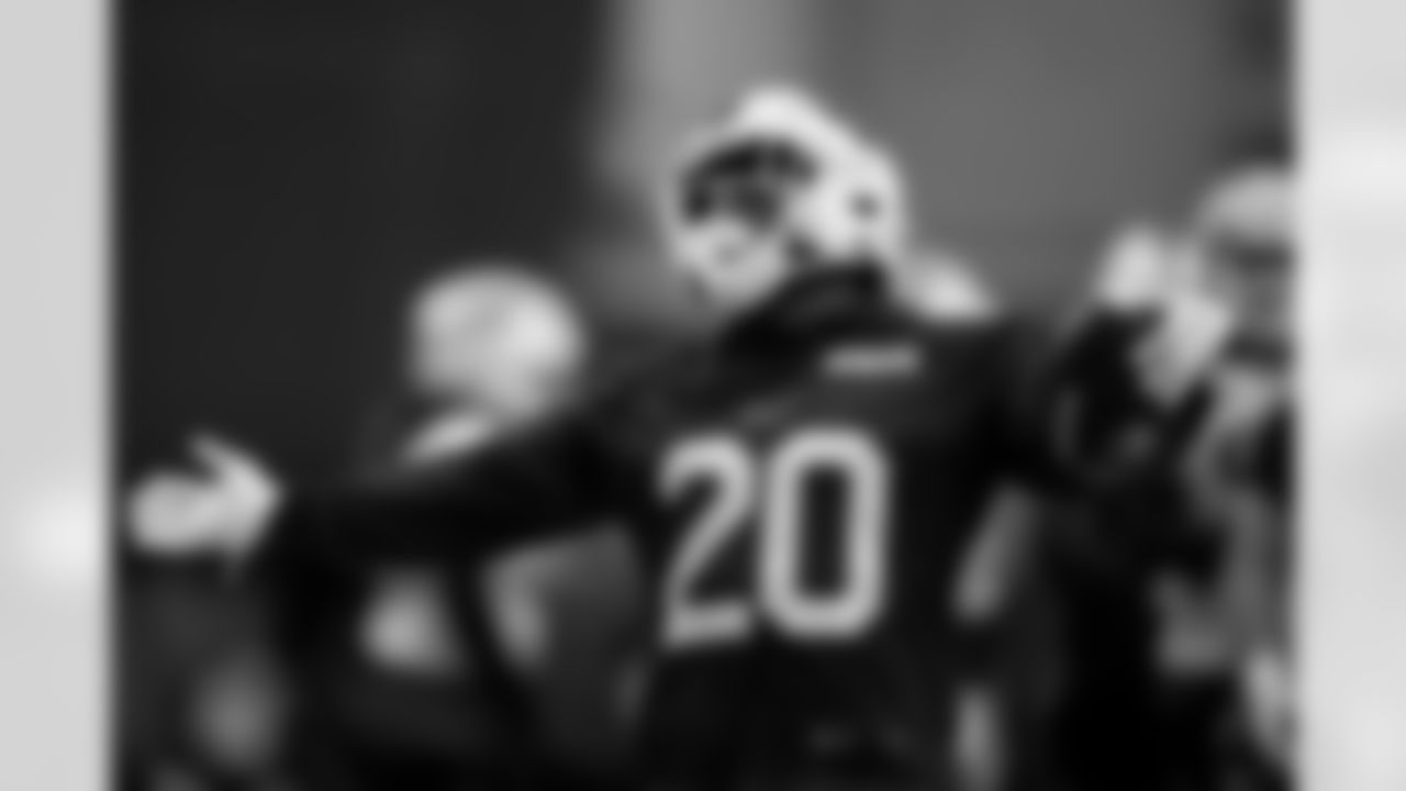 Frank Gore Jr. (20). Buffalo Bills Week 14 Practice, December 04, 2025 at Buffalo Bills Training Center.