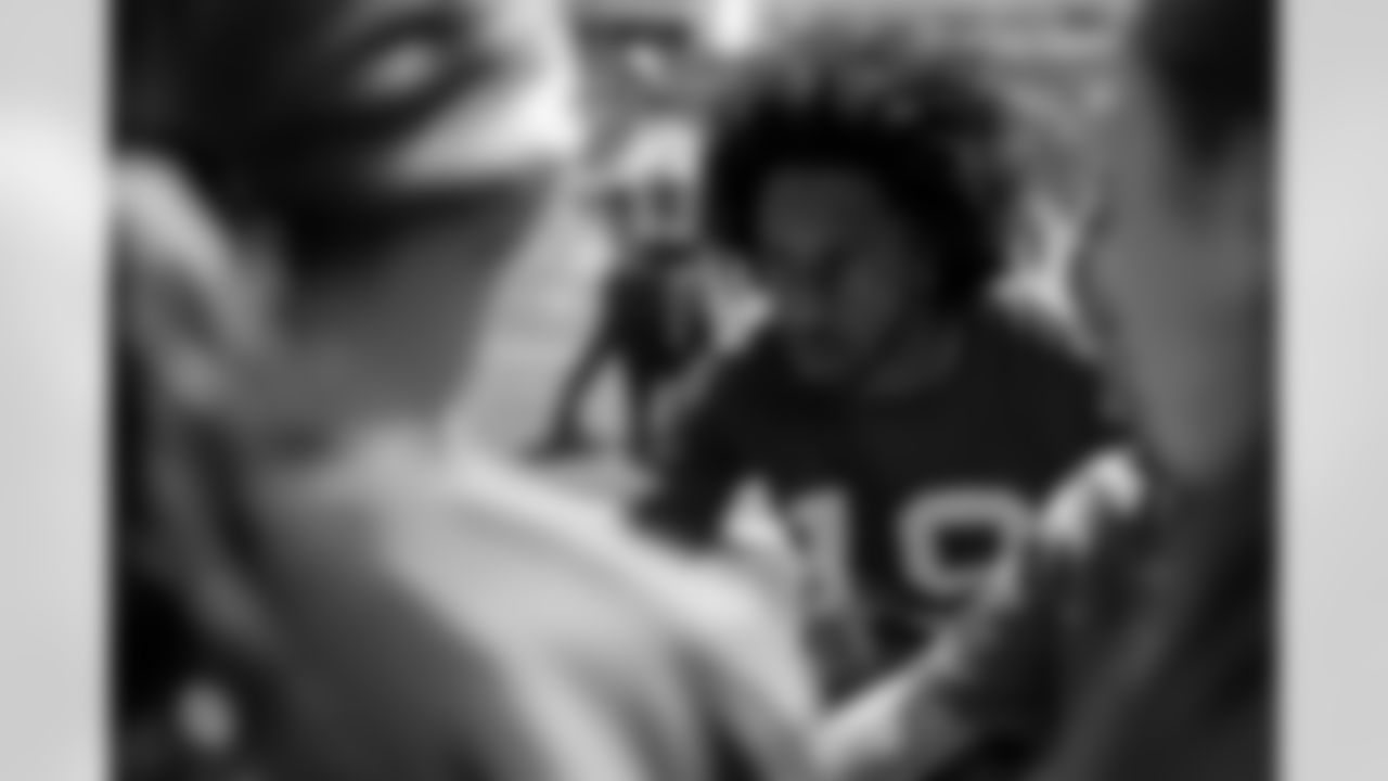 KJ Hamler (19). Buffalo Bills and Wegmans Play 60, May 16, 2025 at Highmark Stadium.