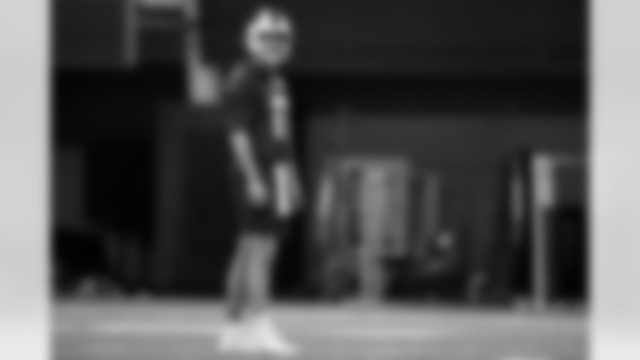 Josh Allen (17). Buffalo Bills Wild Card Week Thursday Practice, January 08, 2026 at Buffalo Bills Training Center.