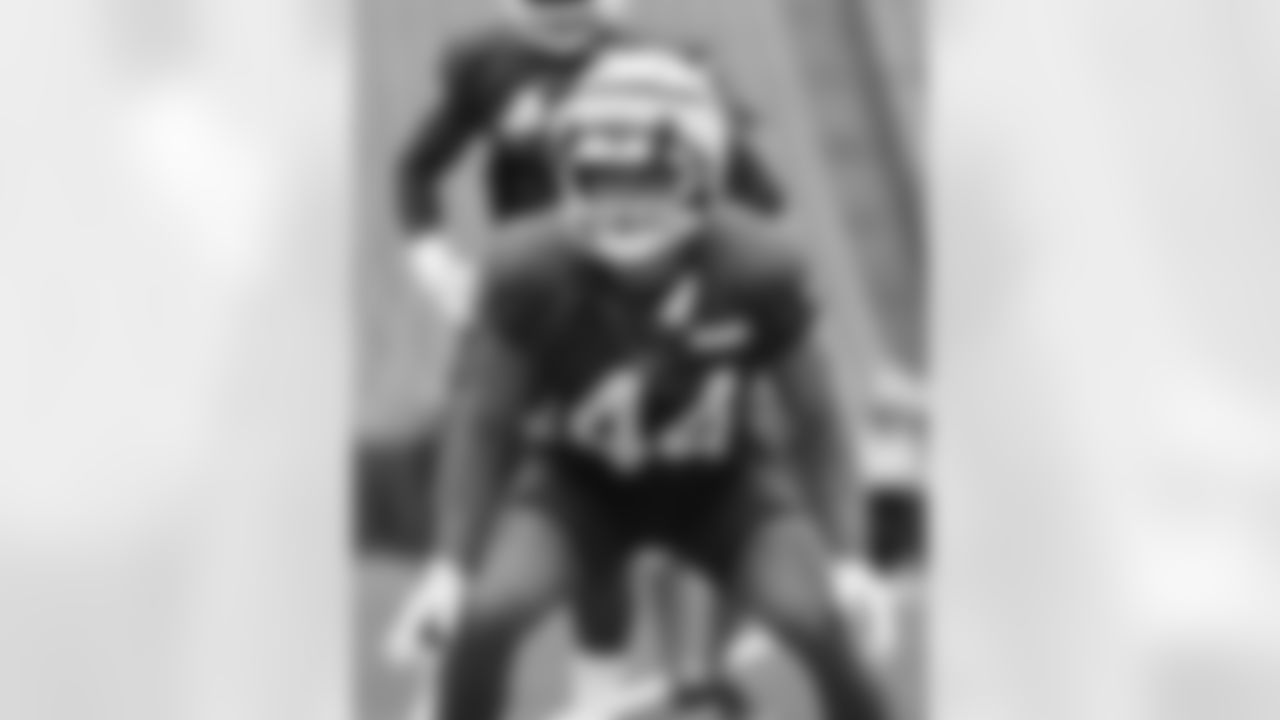 Joe Andreessen (44). Buffalo Bills Training Camp, August 21, 2025 at Buffalo Bills Training Facility.