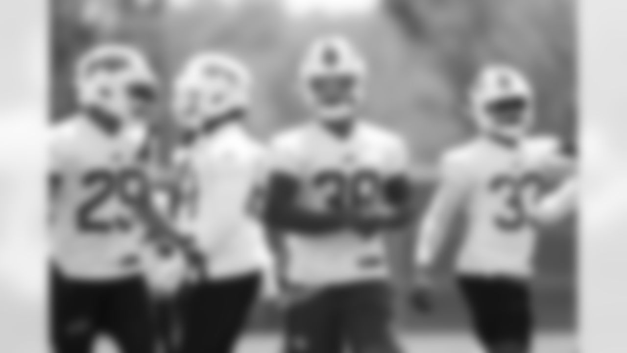 Daequan Hardy (25), Daryl Porter Jr. (38). Buffalo Bills Mandatory Minicamp, June 10, 2025 at the Buffalo Bills Training Center.