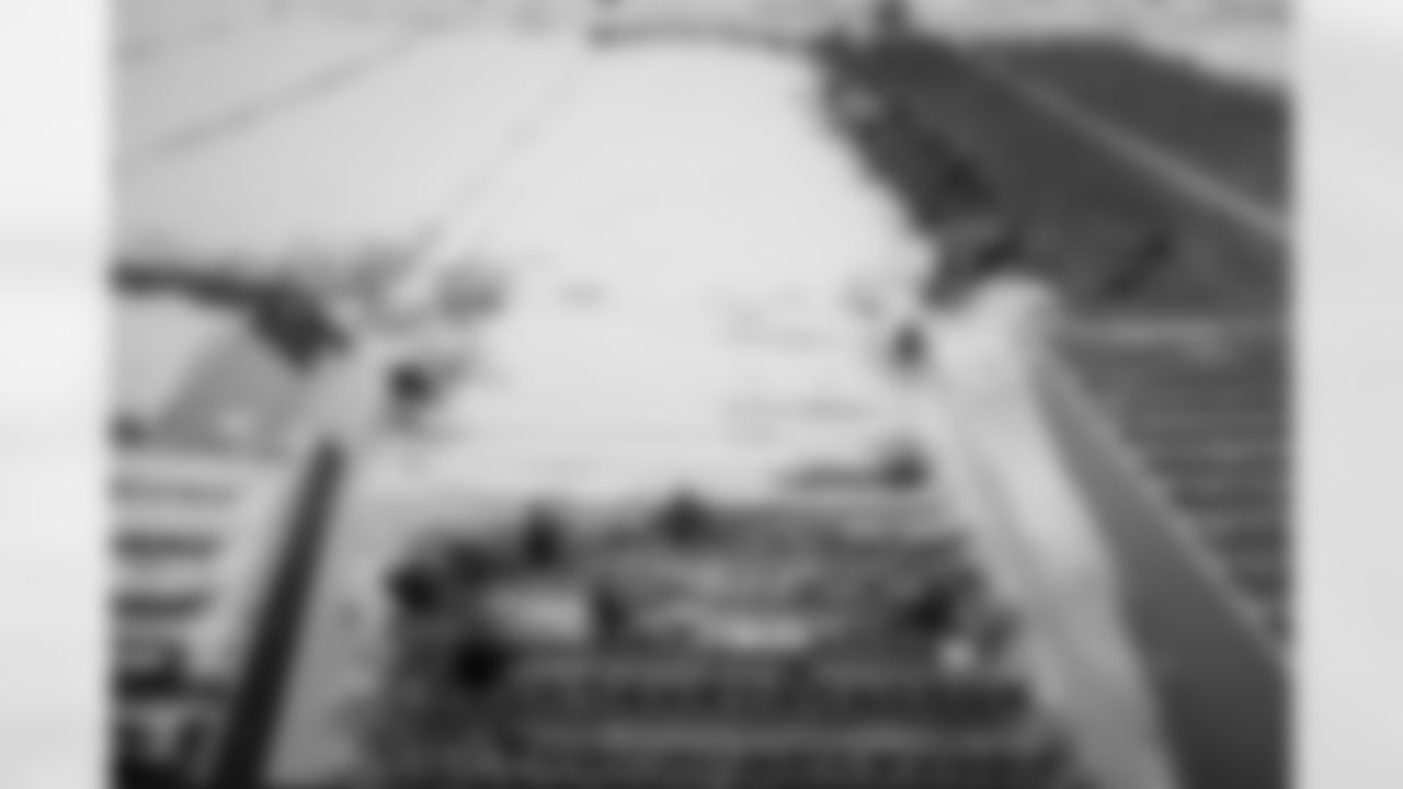 Snow removal at Highmark Stadium in preparation for a Divisional Round matchup against the Kansas City Chiefs, January 19, 2024.