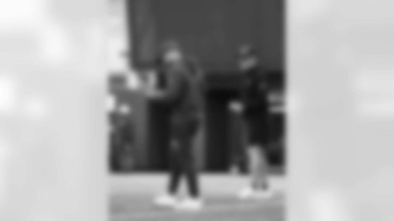 Bobby Babich, Sean McDermott. Buffalo Bills Week 9 Practice, October 30, 2025 at the Buffalo Bills Training Center.