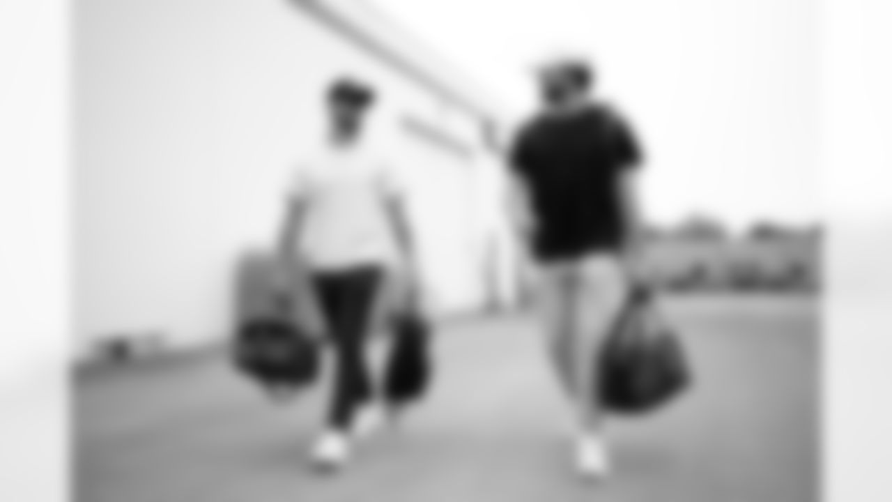 Mitchell Trubisky (11), Dawson Knox (88). Buffalo Bills travel to East Rutherford, September 13, 2025.