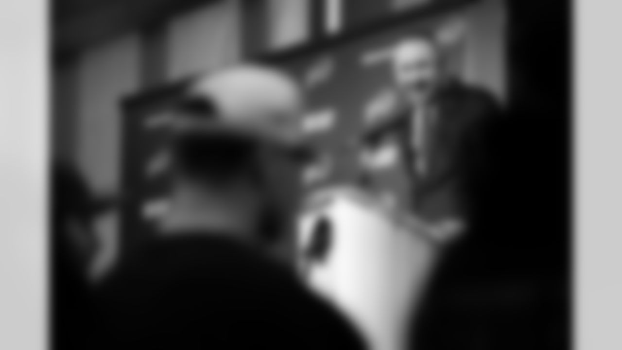 Joe Brady's Head Coach Introduction, January 29, 2026 at Buffalo Bills Training Center.