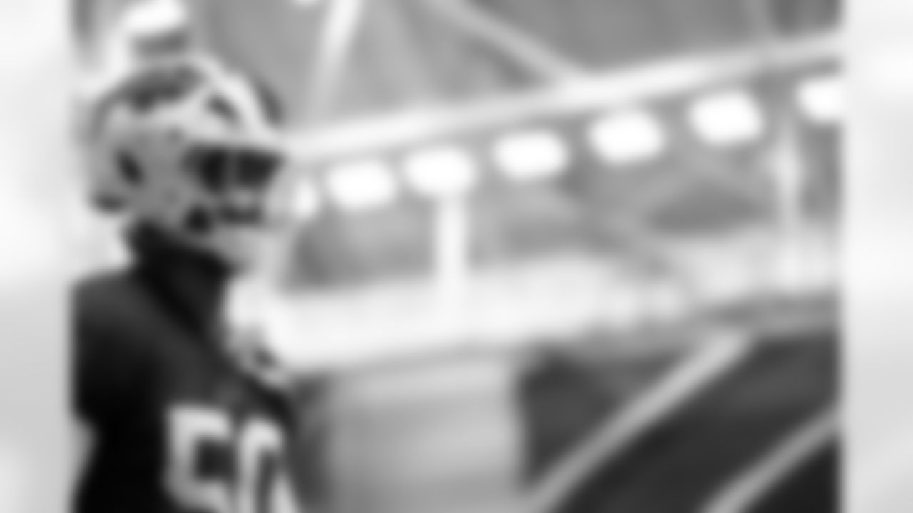 Greg Rousseau (50). Buffalo Bills Wild Card Week Thursday Practice, January 08, 2026 at Buffalo Bills Training Center.