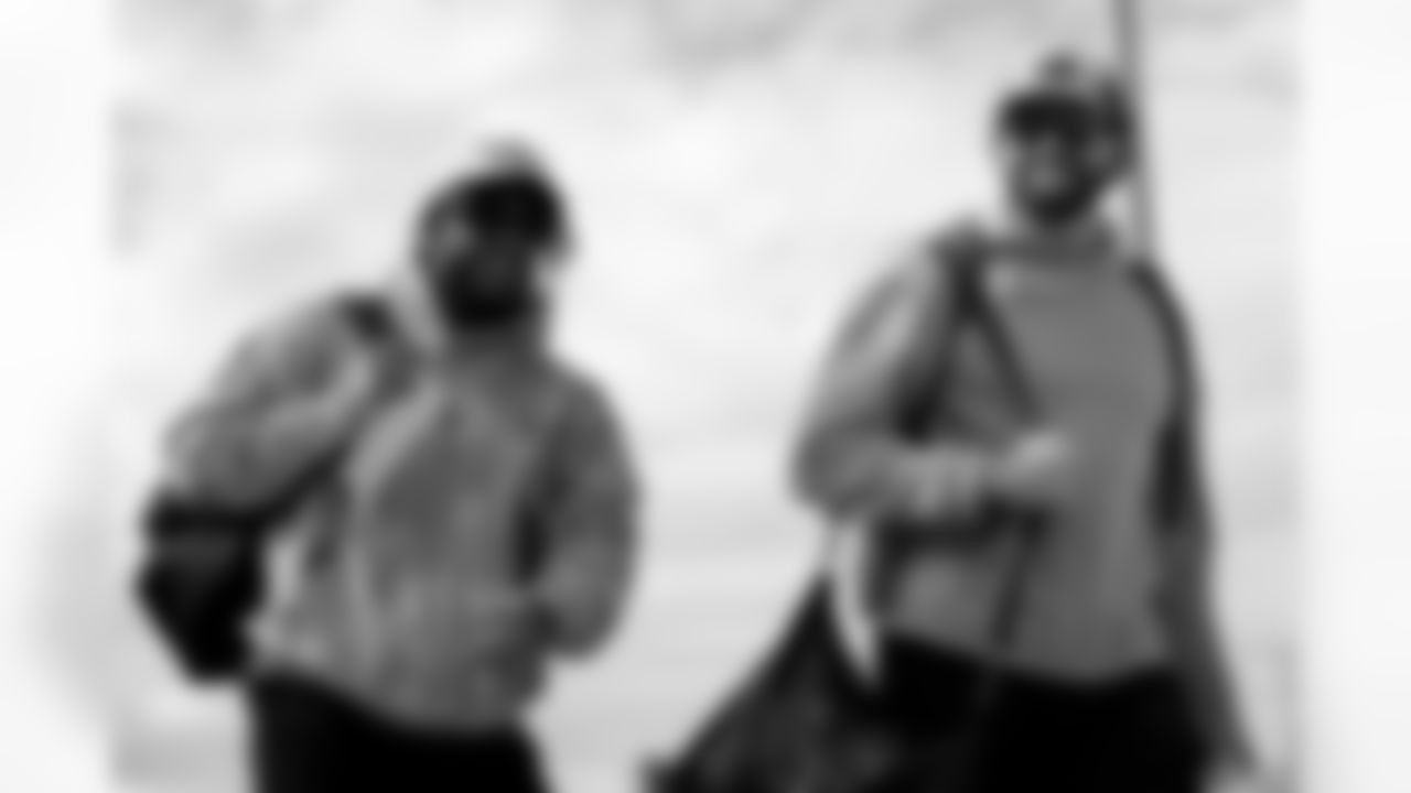 Ty Johnson (26), Dawson Knox (88). Buffalo Bills Travel to Miami, November 08, 2025 at Buffalo Niagara International Airport.