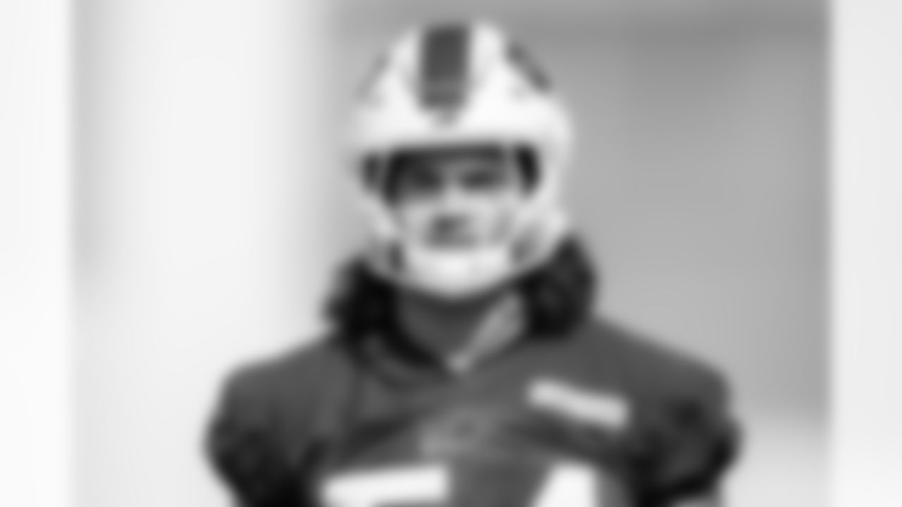 Baylon Spector (54). Buffalo Bills week 4 Friday practice, September 27, 2024 at One Bills Drive.