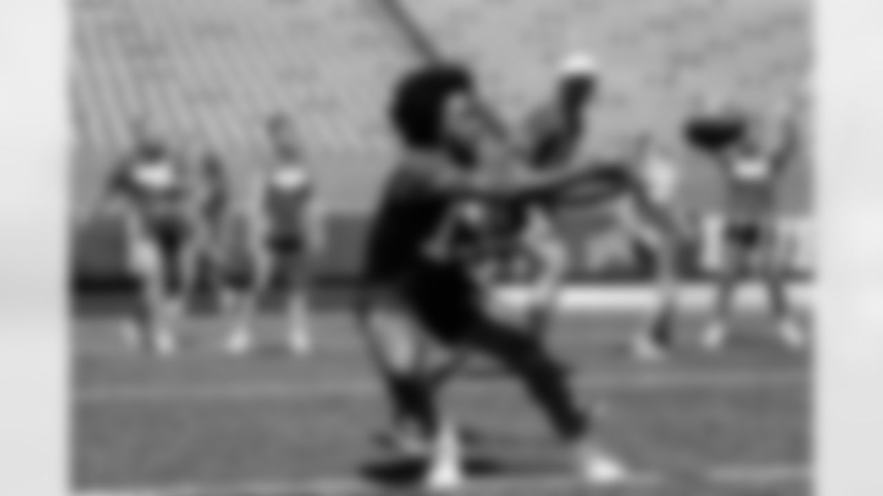 KJ Hamler (19). Buffalo Bills and Wegmans Play 60, May 16, 2025 at Highmark Stadium.