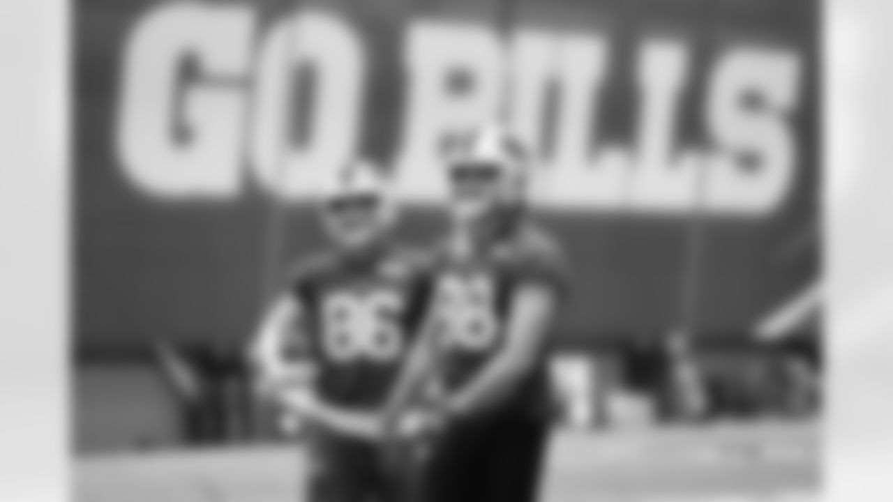 Dalton Kincaid (86), Dawson Knox (88). Buffalo Bills Week 10 Practice, November 07, 2025 at the Buffalo Bills Training Center.