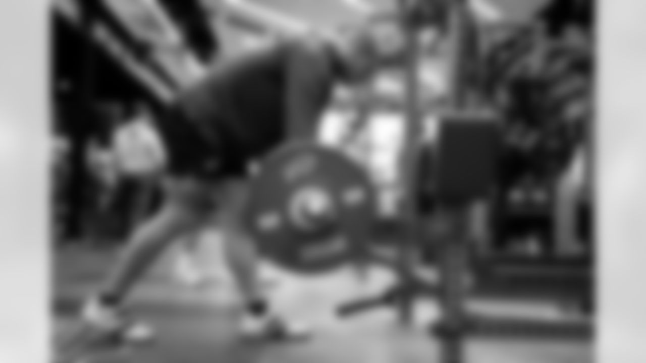 Joey Bosa (97). Buffalo Bills players train during Phase Two of voluntary off-season workouts, May 13, 2025 at the Buffalo Bills Training Center.