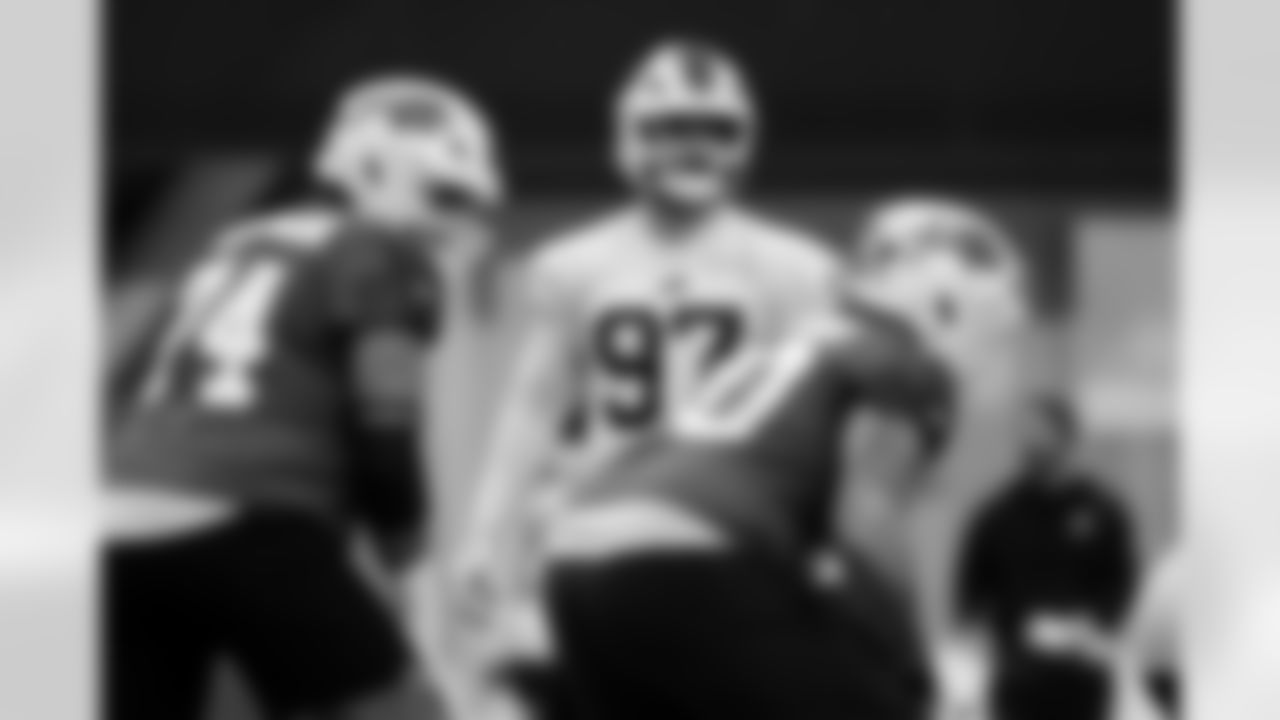 Joey Bosa (97). Buffalo Bills Week 17 Practice, December 26, 2025 at Buffalo Bills Training Center.