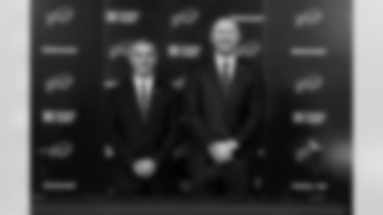 Joe Brady's Head Coach Introduction, January 29, 2026 at Buffalo Bills Training Center.