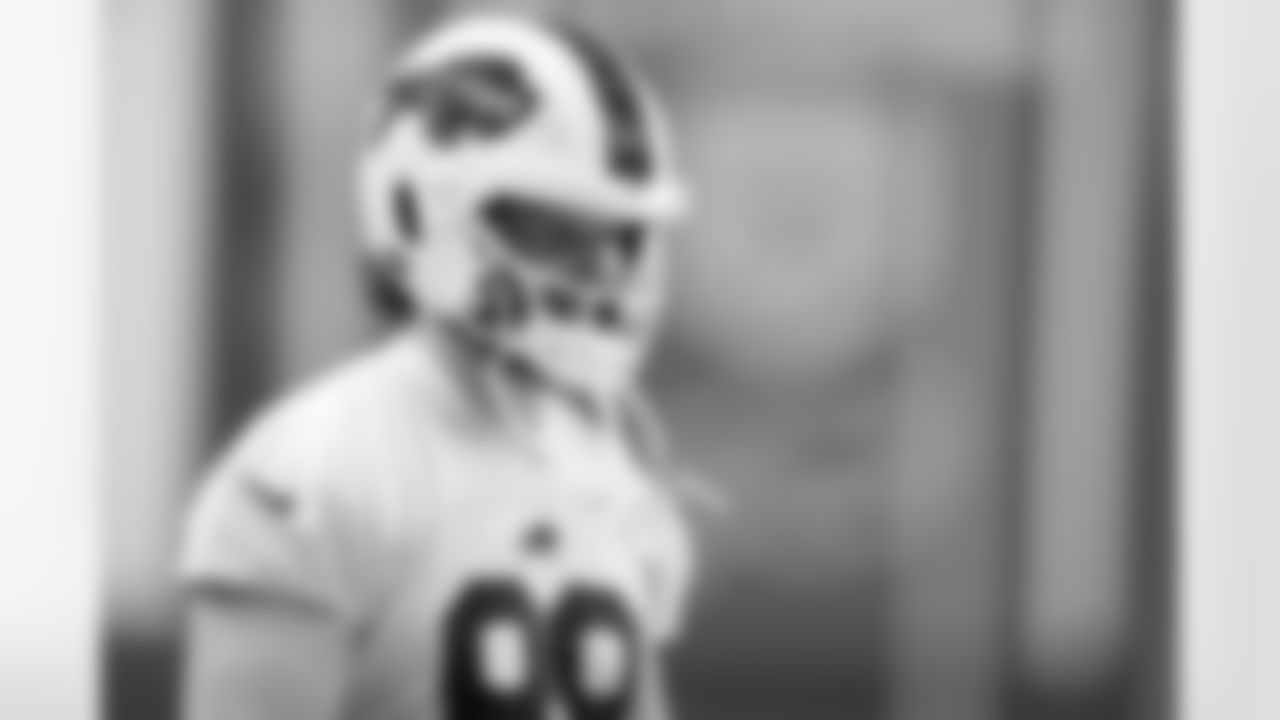 Dawson Knox (88). Buffalo Bills Week 16 Practice, December 18, 2025 at Buffalo Bills Training Center.