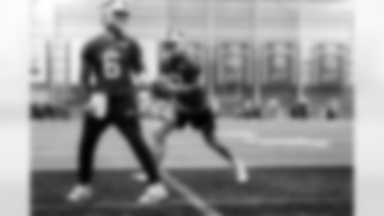 Josh Allen, Shane Buechele. Buffalo Bills Week 16 Practice, December 19, 2025 at Buffalo Bills Training Center.