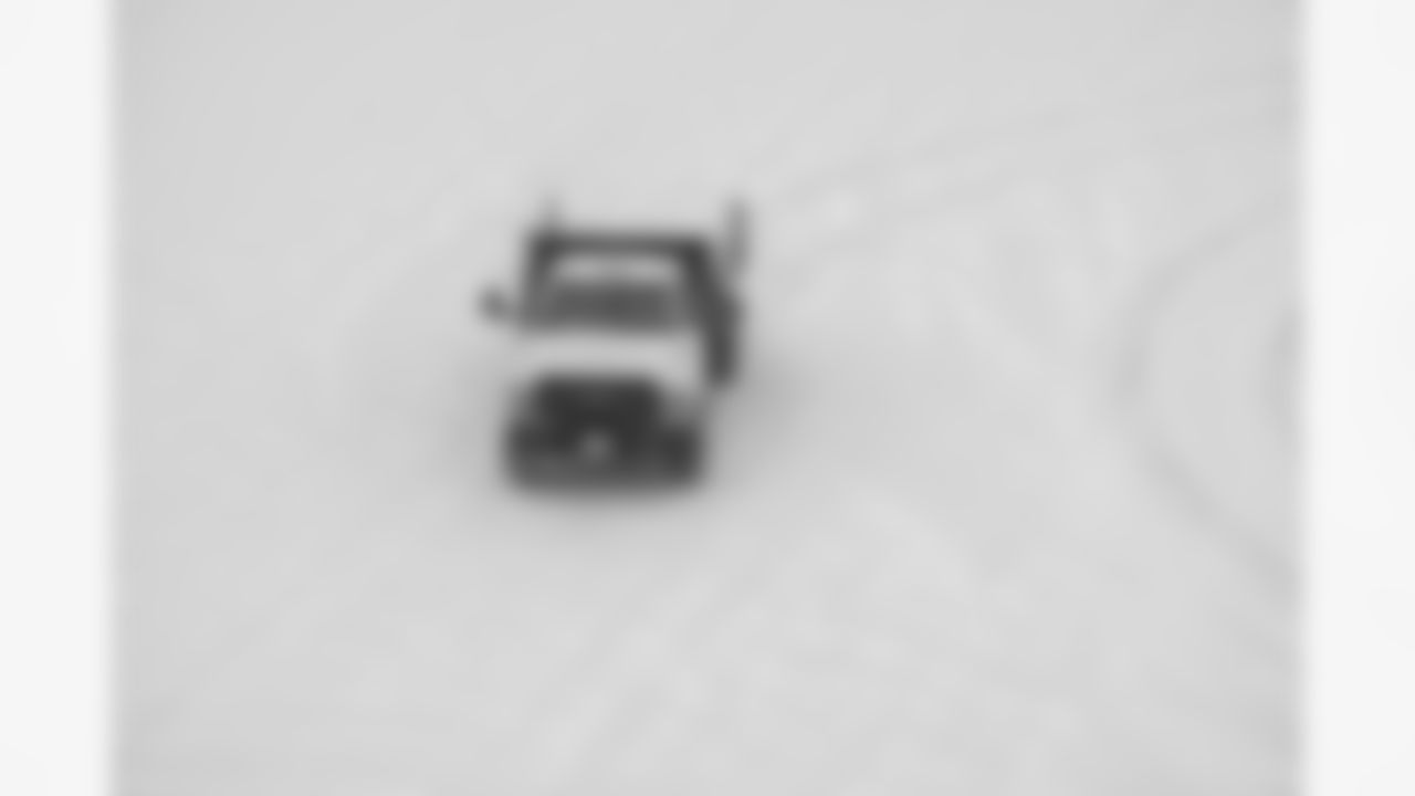 Snow removal at Highmark Stadium in preparation for a Divisional Round matchup against the Kansas City Chiefs, January 19, 2024.