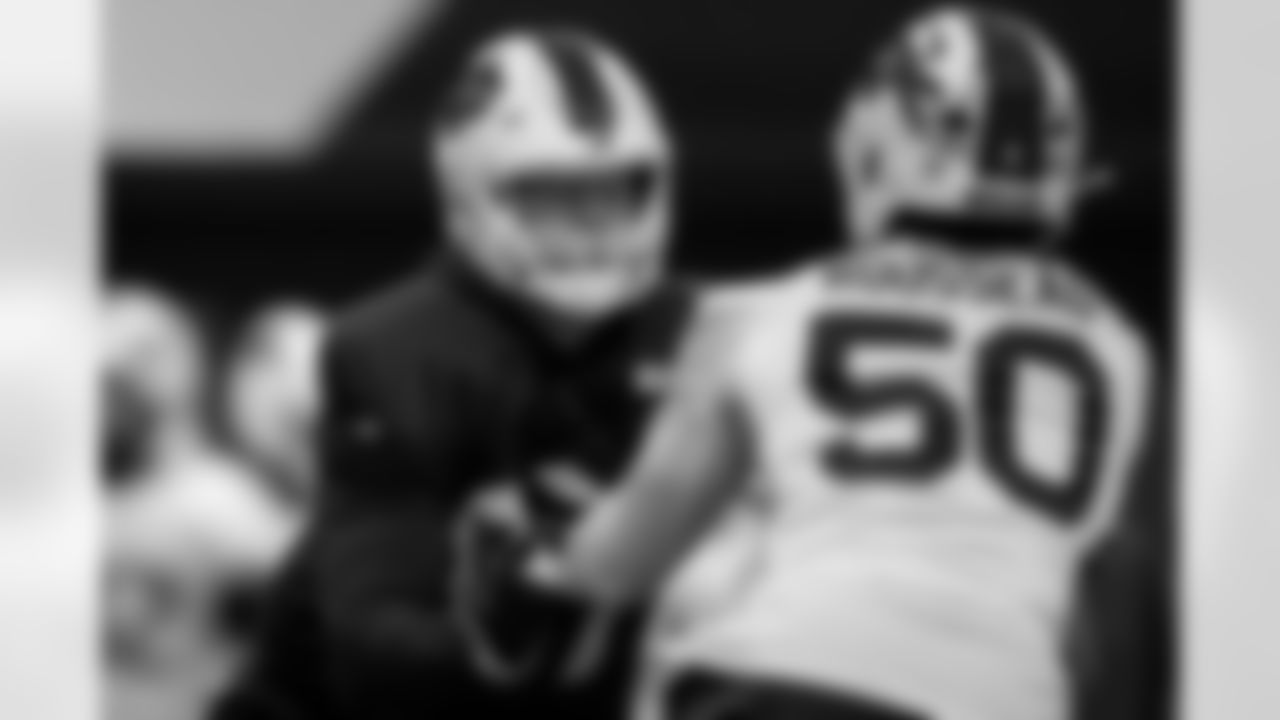 Chase Lundt (77). Buffalo Bills Week 14 Practice, December 04, 2025 at Buffalo Bills Training Center.