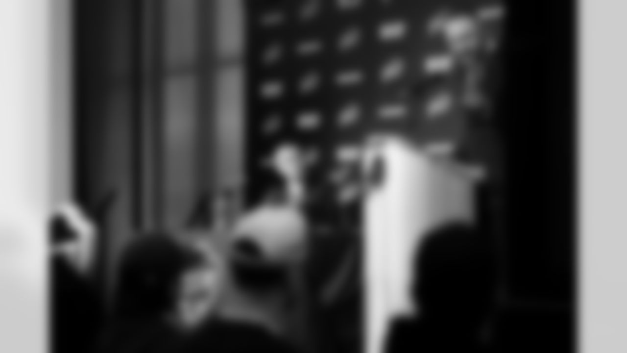 Joe Brady's Head Coach Introduction, January 29, 2026 at Buffalo Bills Training Center.