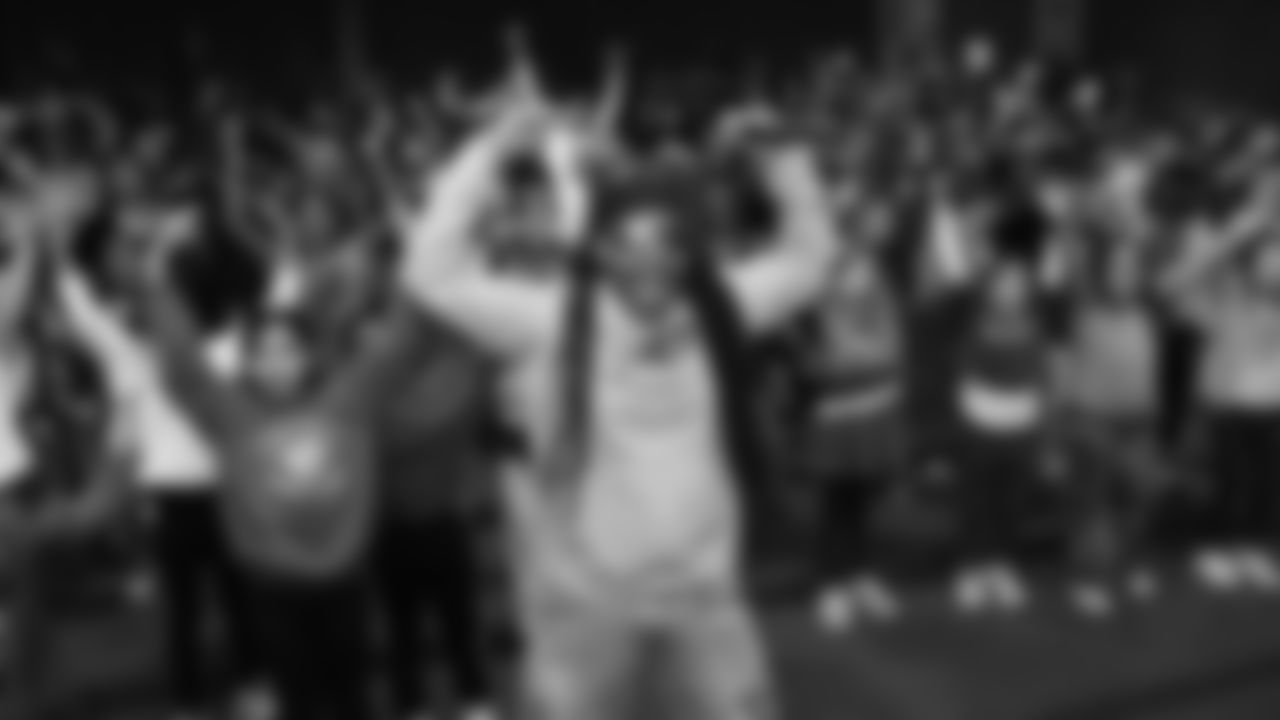 Billy Buffalo, DJ Milk, DJ Yes and Highmark host a Buffalo Bills pep rally for Heritage Heights Elementary students, November 14, 2025.