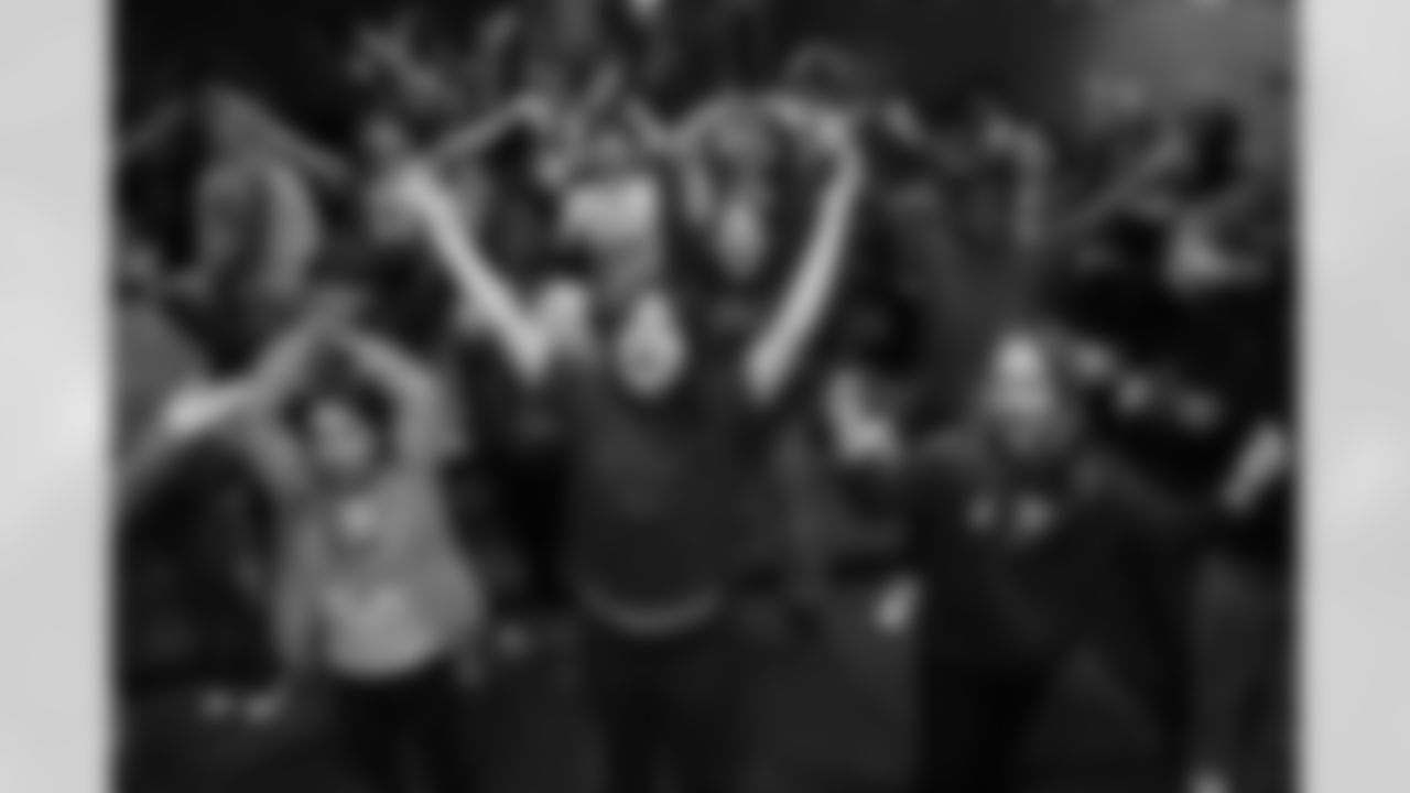 Billy Buffalo, DJ Milk, DJ Yes and Highmark host a Buffalo Bills pep rally for Heritage Heights Elementary students, November 14, 2025.