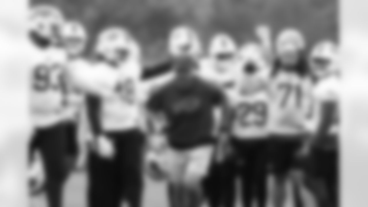 Bobby Babich, Edefuan Ulofoshio (48). Buffalo Bills Mandatory Minicamp, June 12, 2025 at the Buffalo Bills Training Center.