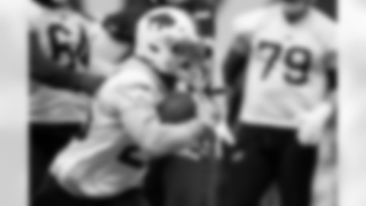 Ty Johnson (26). Buffalo Bills Week 6 Practice, October 11, 2025 at Buffalo Bills Training Center.