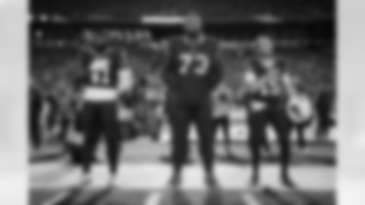 Reggie Gilliam (41), Dion Dawkins (73), Matt Prater (15). Buffalo Bills vs Miami Dolphins, Regular Season, September 18, 2025 at Highmark Stadium.