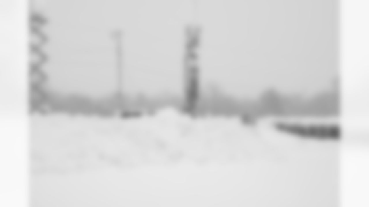 Snow removal at Highmark Stadium in preparation for a Divisional Round matchup against the Kansas City Chiefs, January 19, 2024.